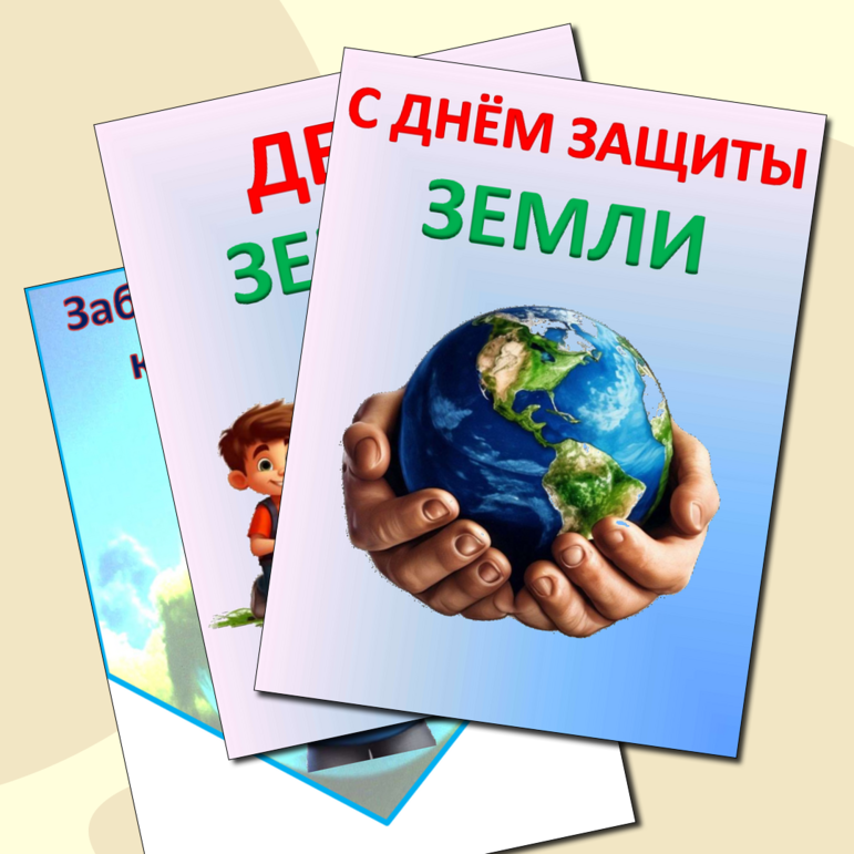 Флажки для оформления (растяжка, плакаты) на День Земли