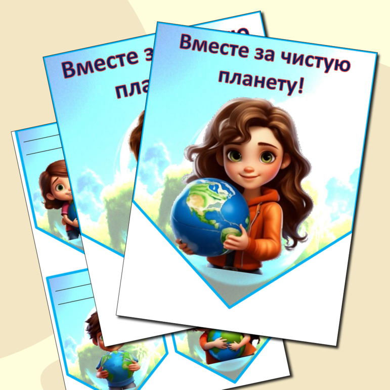 Флажки для оформления (растяжка, плакаты) на День Земли