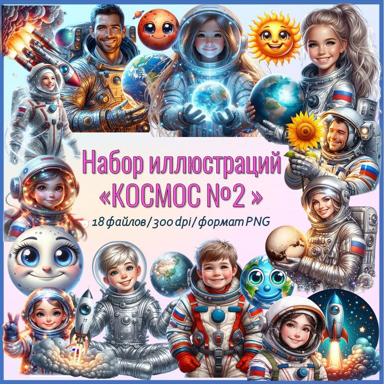 Картинки на прозрачном фоне, клипарты.✨Набор