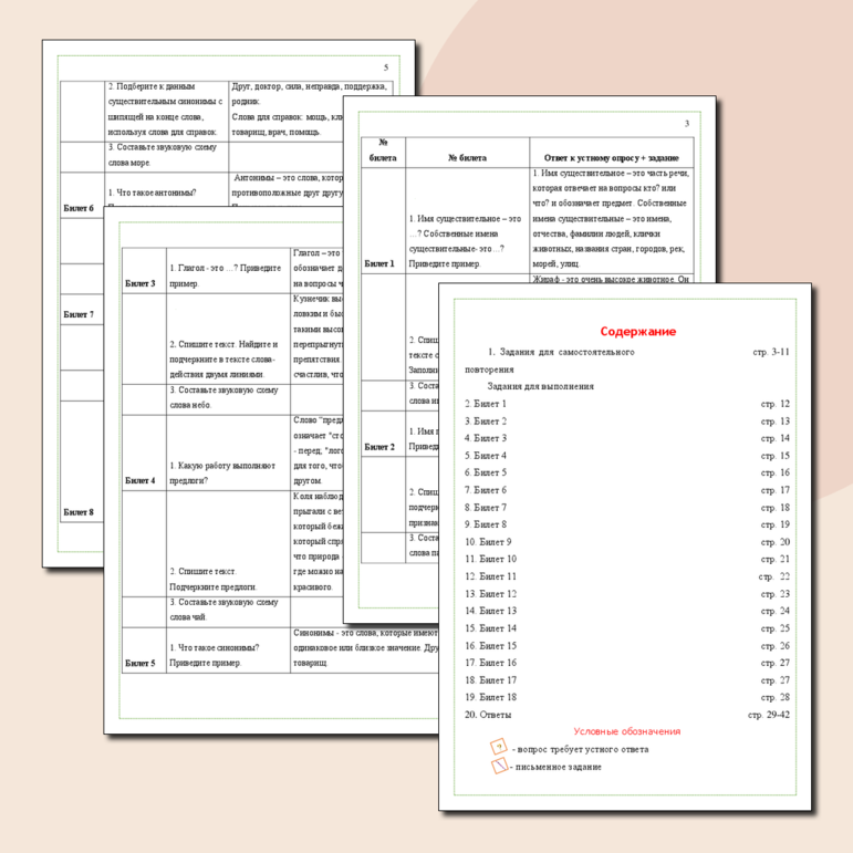 Рабочая тетрадь по русскому языку «Итоговая контрольная работа на 5+»