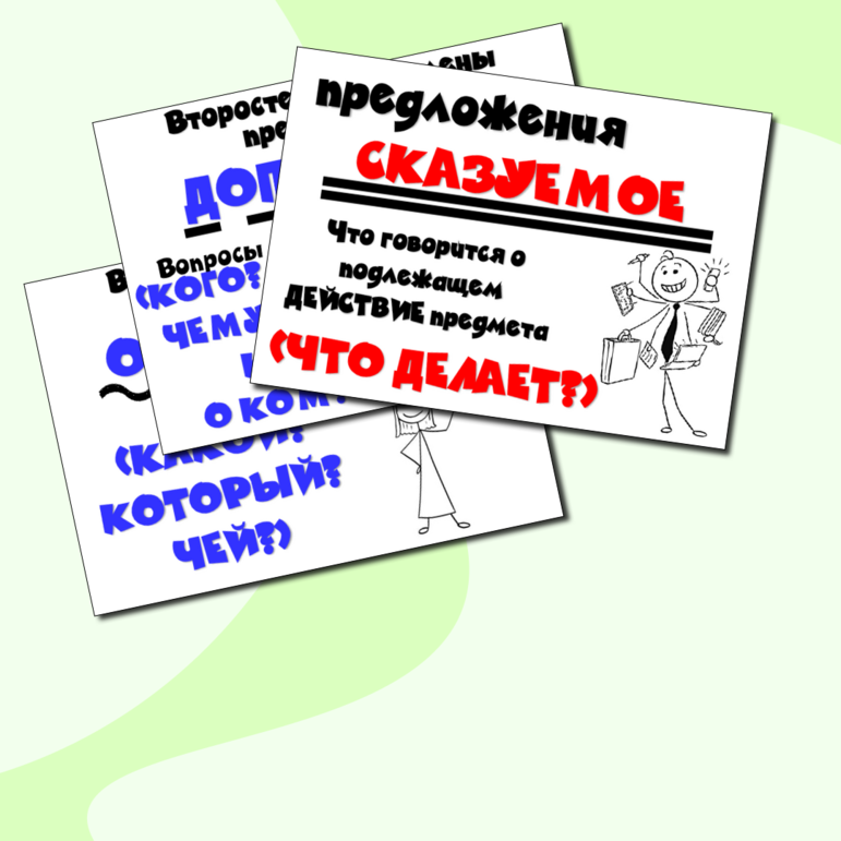 Плакаты по русскому языку 
