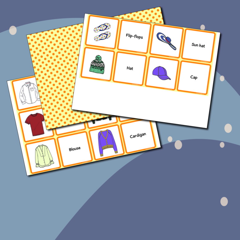 Clothing - matching cards. Одежда. Карточки (56 шт.)