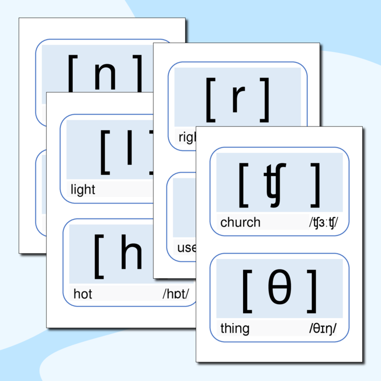 Карточки . Английская транскрипция. Для оформления класса.