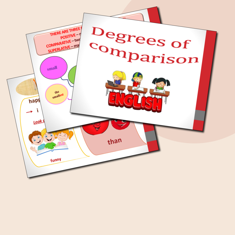 Презентация для английского языка Degrees of Comparison - Степени сравнения