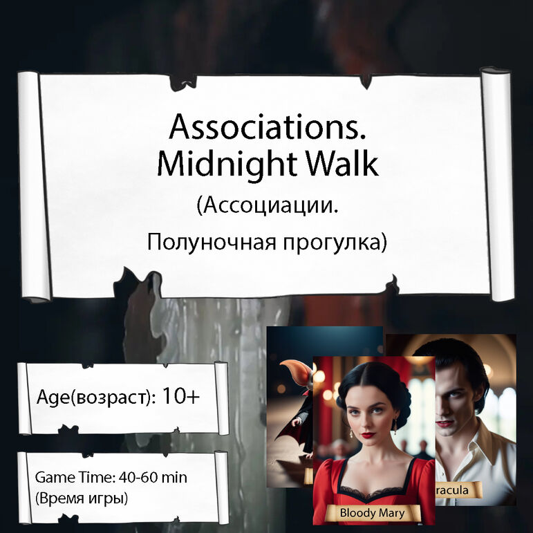 Дидактическая игра по английскому языку «Associations. Midnight Walk» («Aссоциации. Полуночная прогулка»)