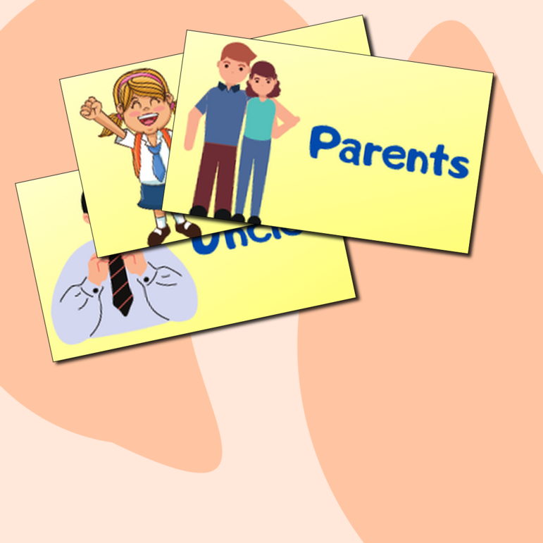 Карточки для изучение темы Family