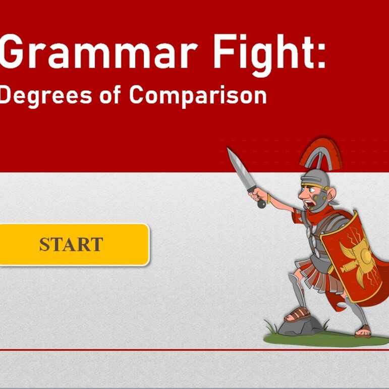 Интерактивная игра. Grammar Fight:Degrees of comparison.