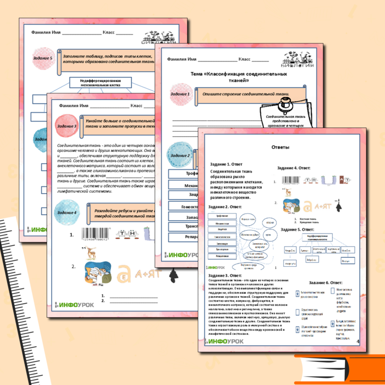 Рабочий лист для биологии по теме 