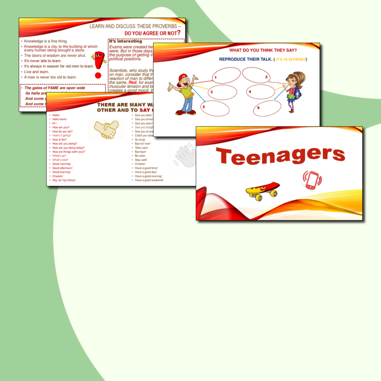 Презентация для английского языка по теме Подростки - Teenagers