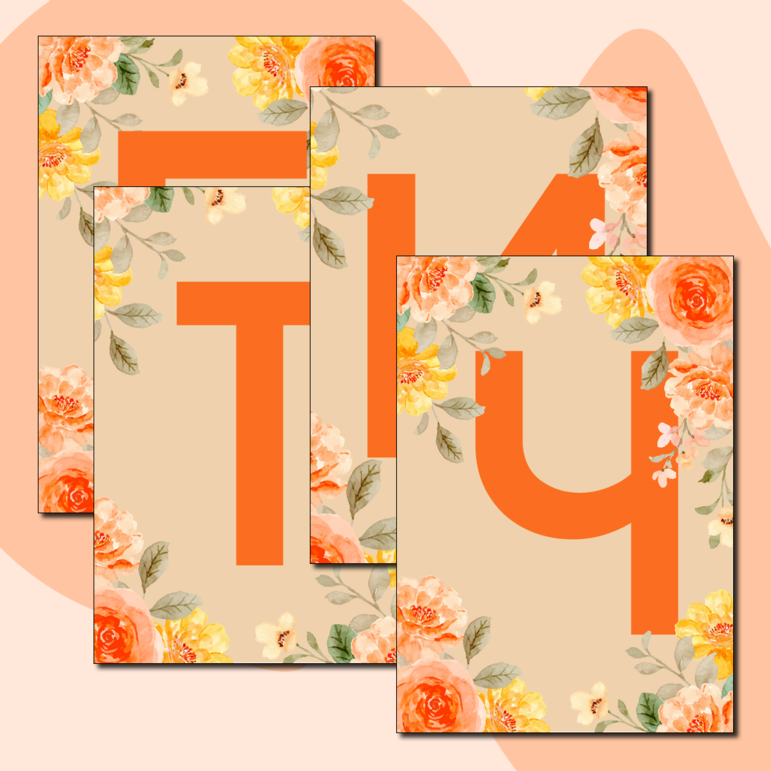 Растяжка на печатной основе «С Днём учителя» (цветочные рамки)