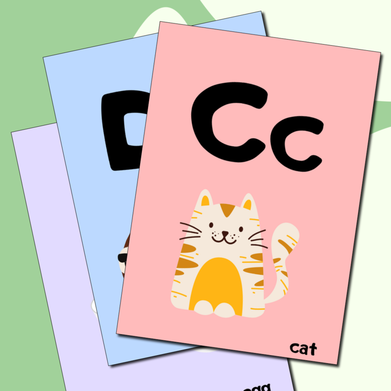 Карточки flashcards английский алфавит