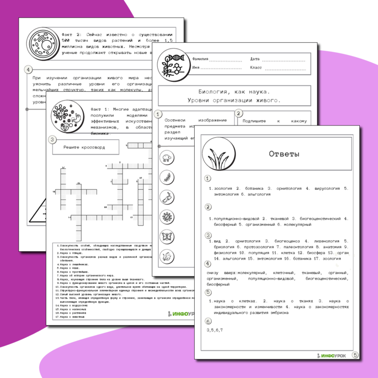 Биология, как наука. Уровни организации живого.