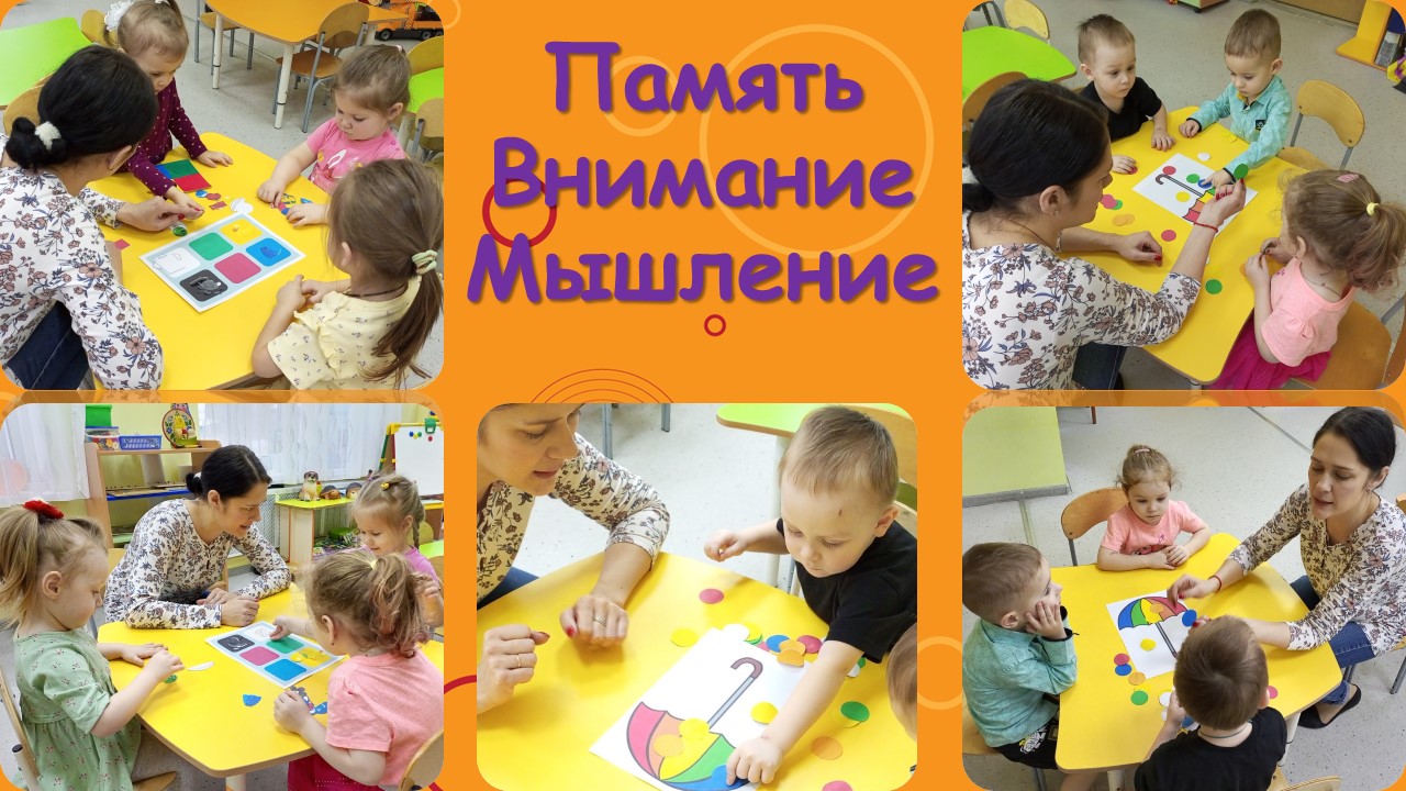 Игры по развитию памяти, внимания, мышления, для детей 2-3 лет