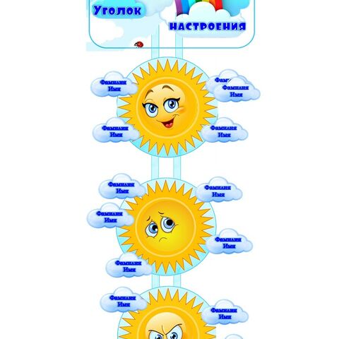 Уголки настроения, эмоций, уединения