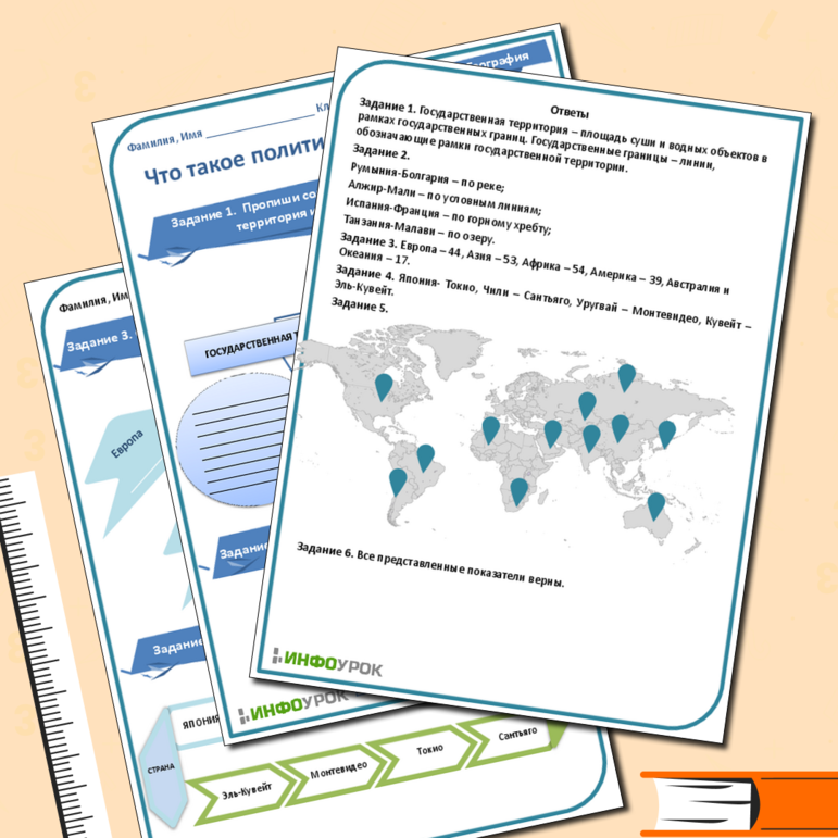 Рабочий лист «Что такое политическая карта мира?»