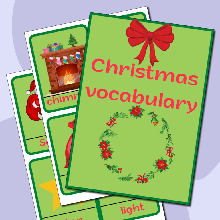 Карточки по английскому языку на тему «Рождество»