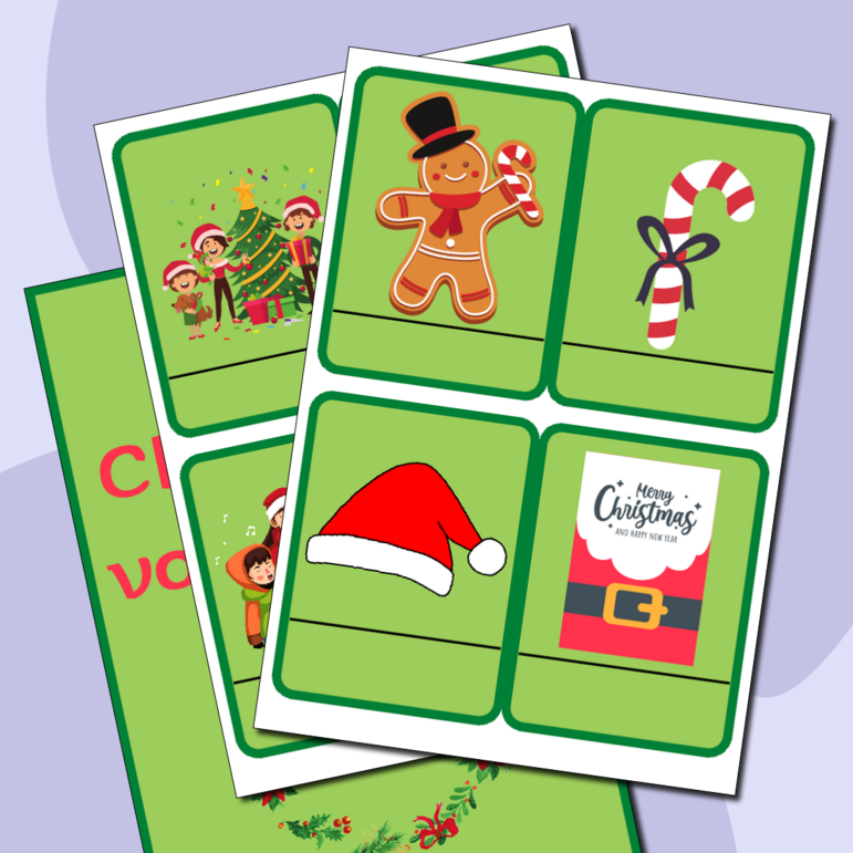 Карточки по английскому языку на тему «Рождество»