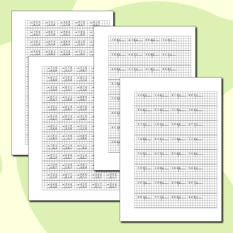 Карточки для устного счета по математике. 5 класс. Часть 1