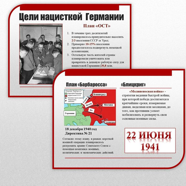 Презентация по теме: Нападение Гитлеровской Германии на СССР