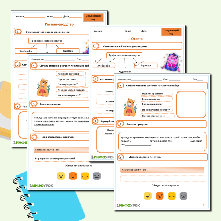 Рабочий лист для окружающего мира 